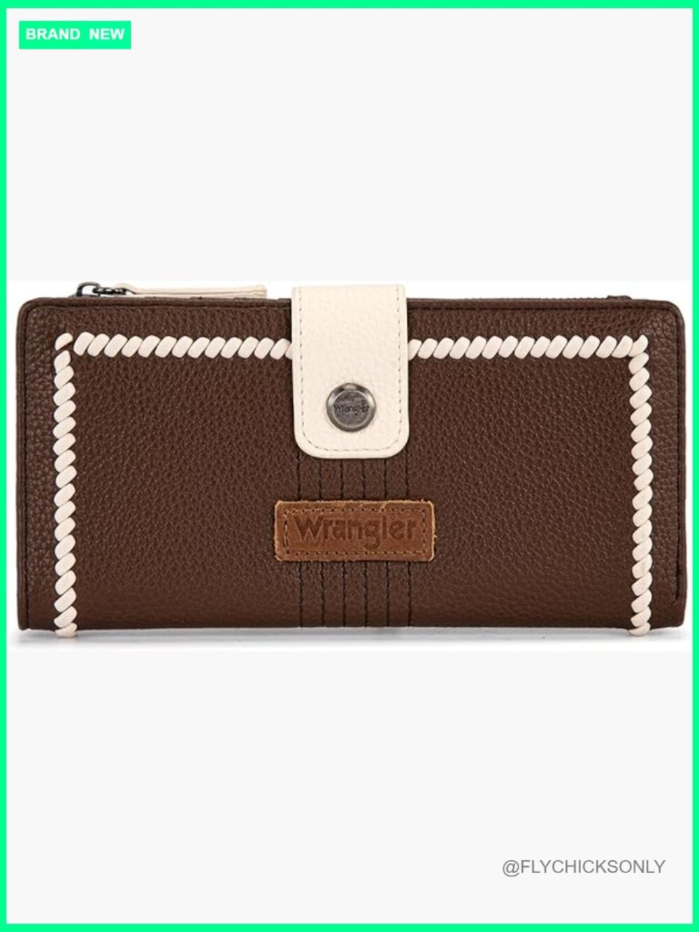 Bifold Wallet with RFID Blocking, 10 Card Slots, Zipper Pocket, Faux Leather